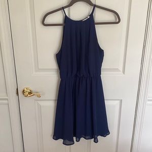 Navy Blue Formal Dress by Lush